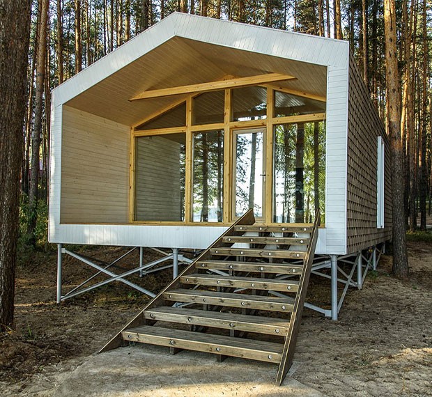 Сваи под каркасный дом в Кыштыме