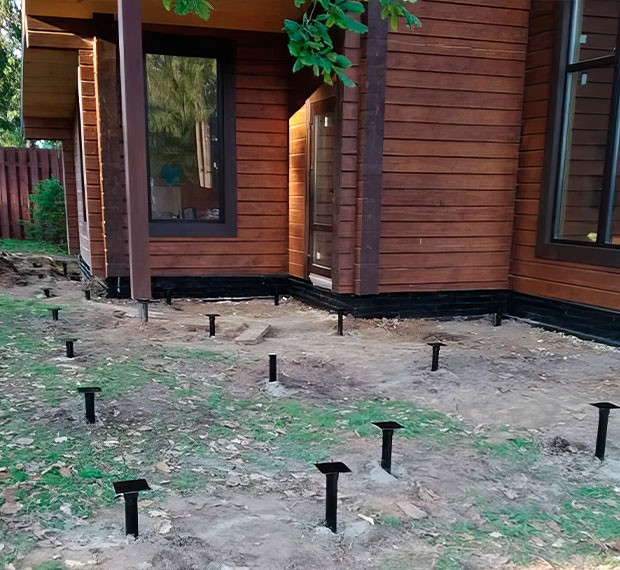 Винтовые сваи для веранды или террасы в Кыштыме