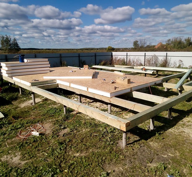 Свайно-винтовой фундамент 6х8 в Кыштыме