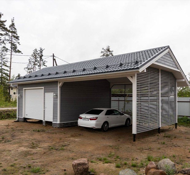 Монтаж винтовых свай под гараж в Кыштыме