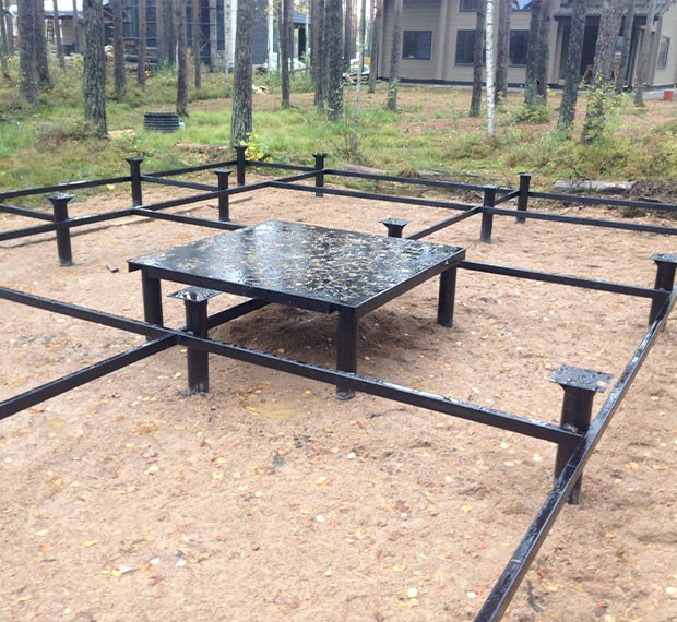 Винтовые сваи под печь в Кыштыме